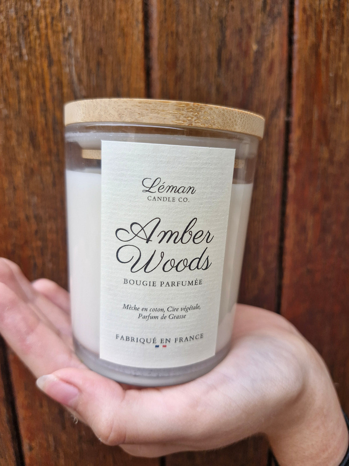 Bougie parfumée Amber Woods – 370 g