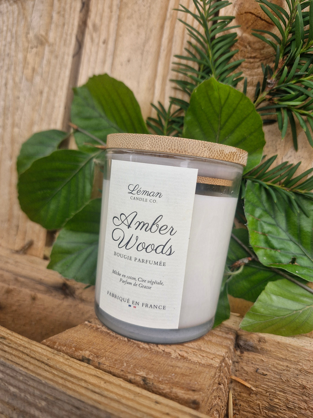 Bougie parfumée Amber Woods – 370 g