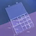 Boîte de rangement transparente à compartiments réglables