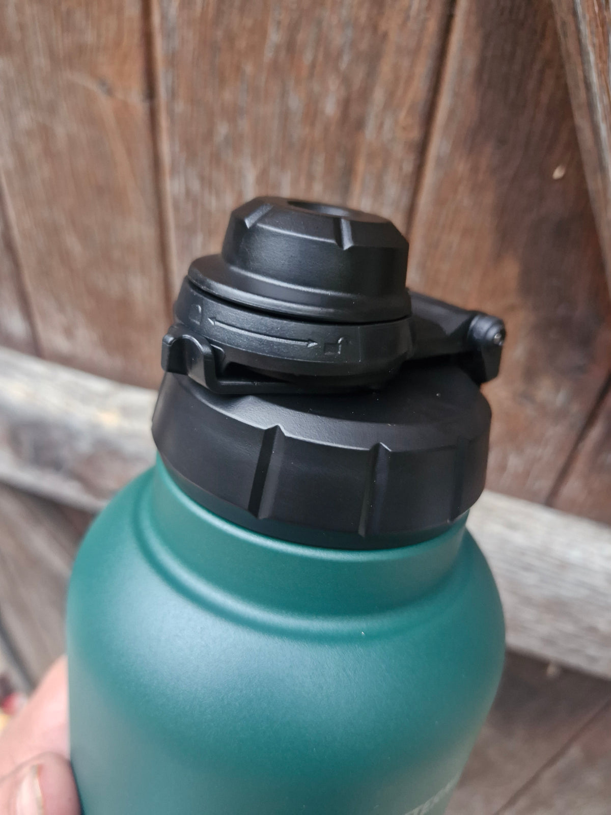 Gourde pour chien 1 L avec deux gamelles – Verte